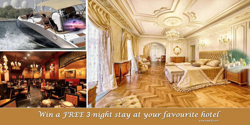 Win a 3 Night Stay at Your Favourite Hotel.