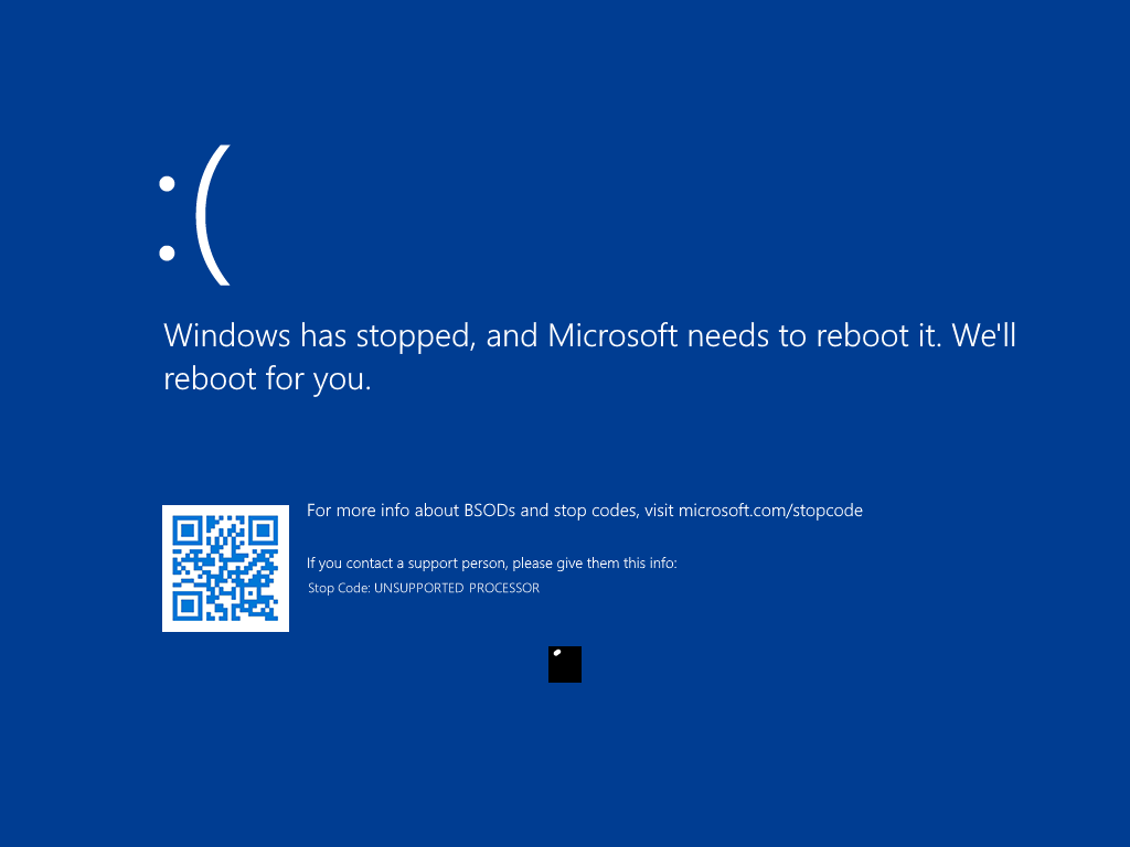 Stop Code Message Windows 11 Stop Code Unsupported Processor by DurriroMash002 on DeviantArt