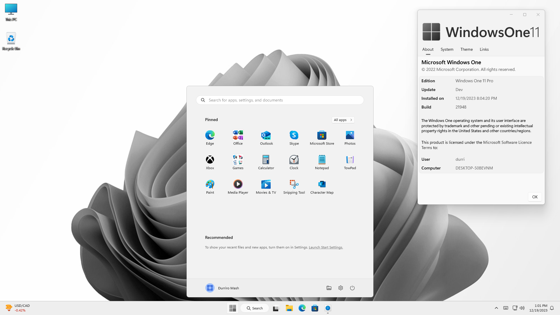 Windows One Software Windows One 11 Desktop by DurriroMash002 on DeviantArt