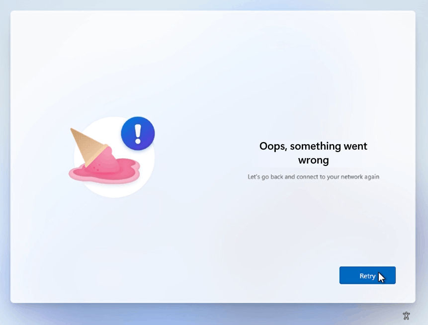 Windows 11 OOBE Oops, something went wrong by DurriroMash002 on