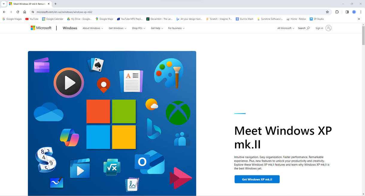 Windows XP Mark II Website by DurriroMash002 on DeviantArt