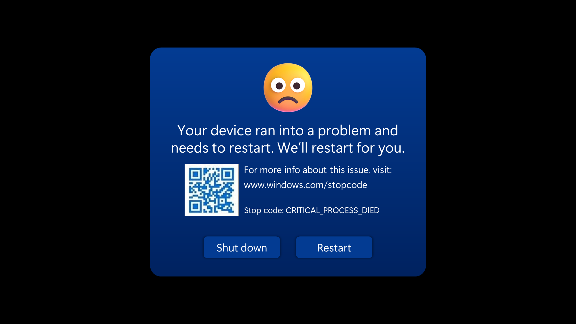 Windows XP Mark II Crash Screen by DurriroMash002 on DeviantArt