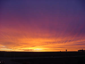 Sunset Above the Speedway