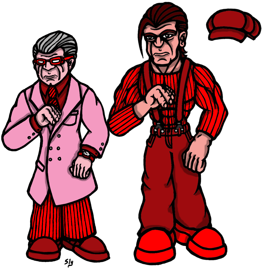 Dr. Strawman and Frank Barrius by slyvenom