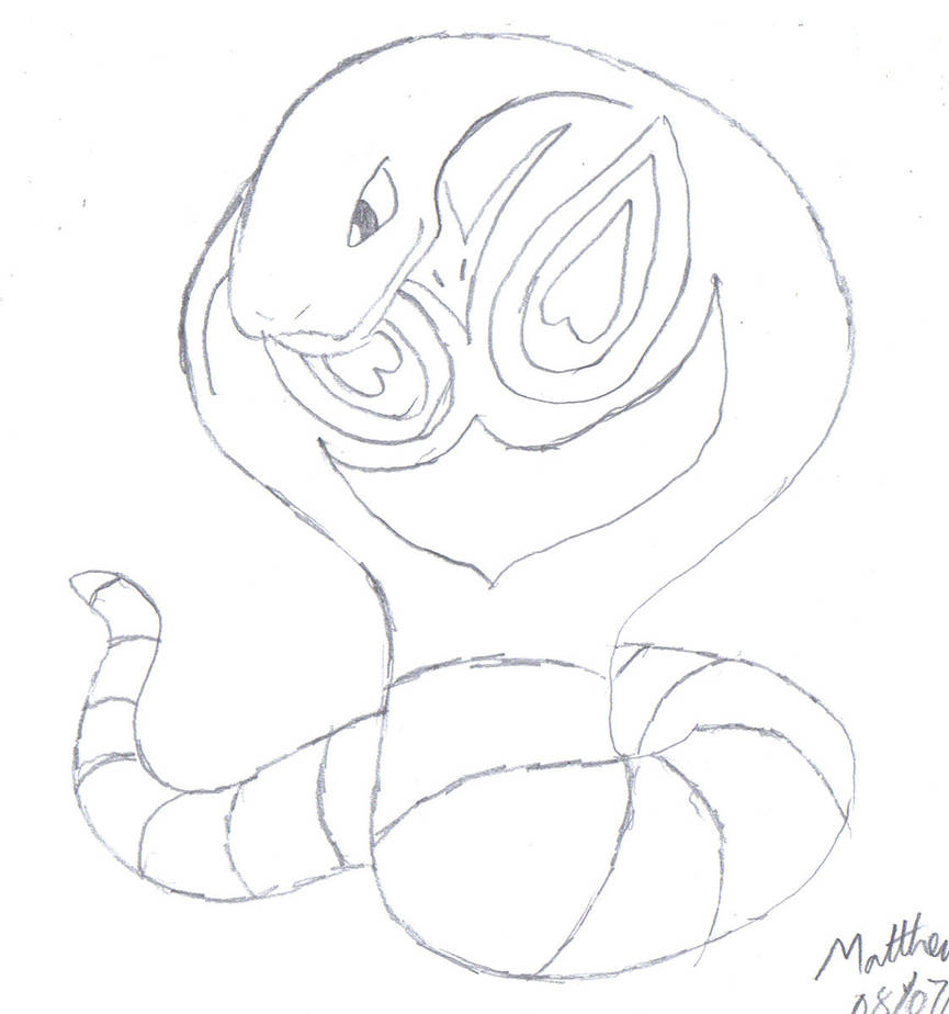 arbok line art by inferno5000 on DeviantArt