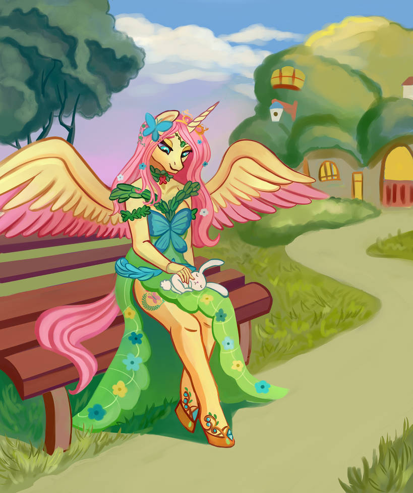 Flutterdaisy Princess Fluttershy - Commission by Bartholomaei on DeviantArt