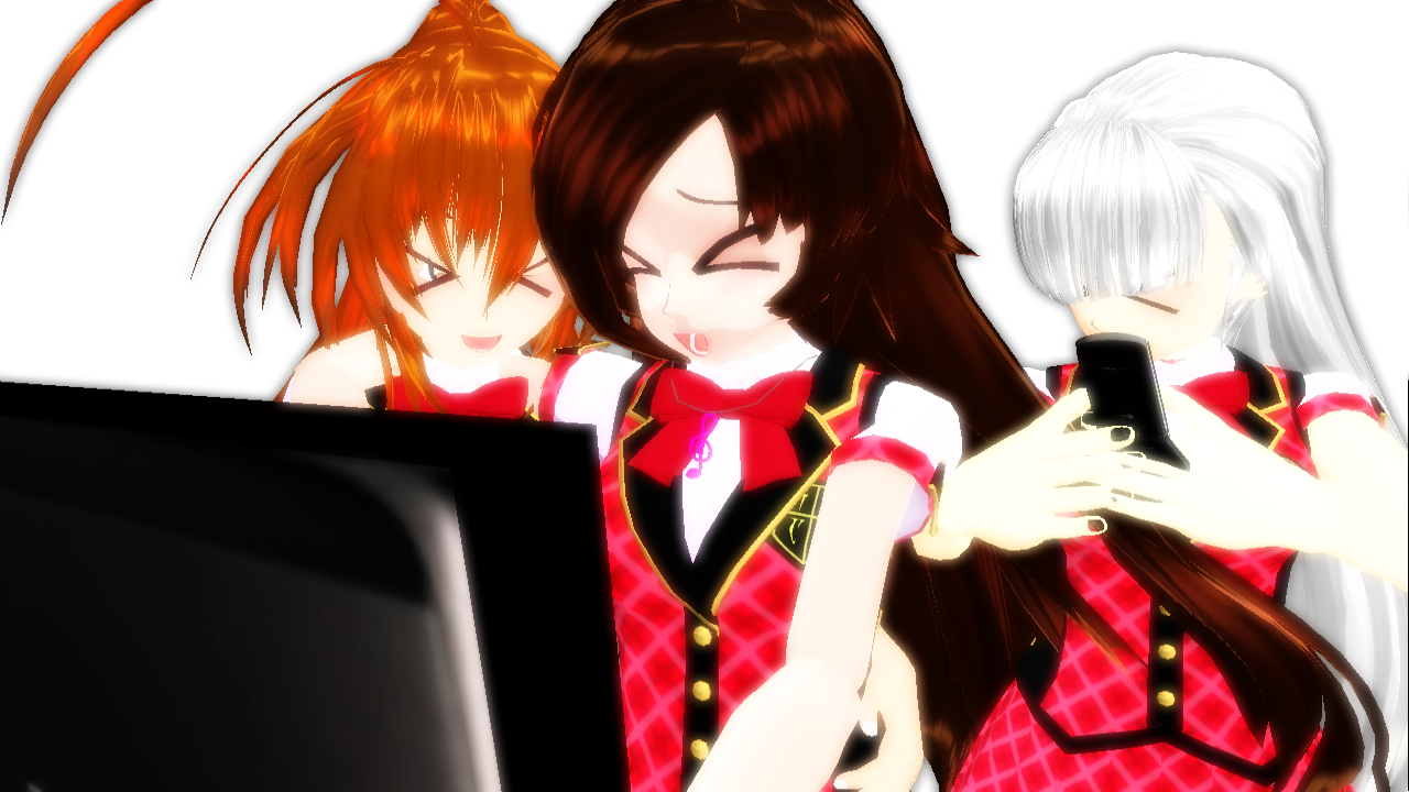 [MMD] playing slender!