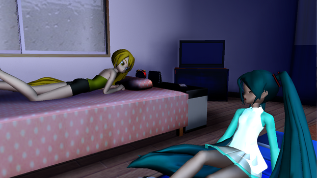 [MMD] Night Talk