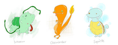 Pokemon-Kanto starters