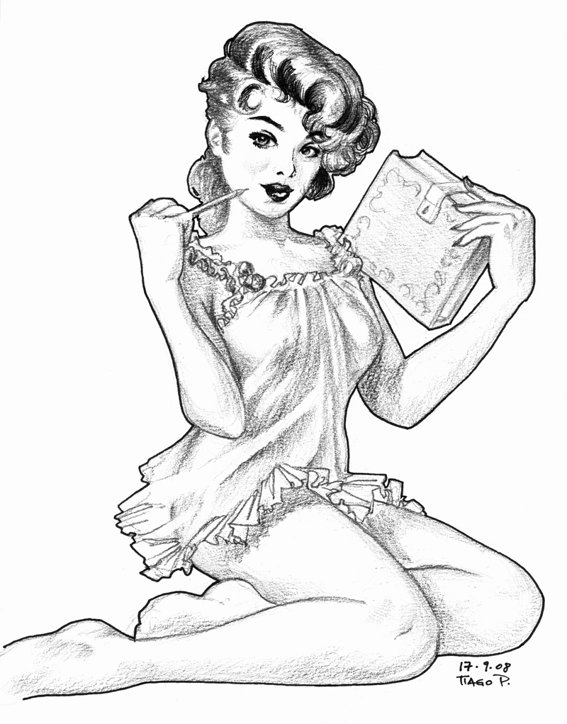 Pinup - Black and White