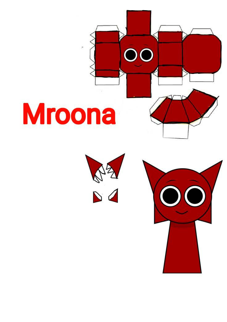 Mroona Sprunki Retake Papercraft by alonsito2005 on DeviantArt
