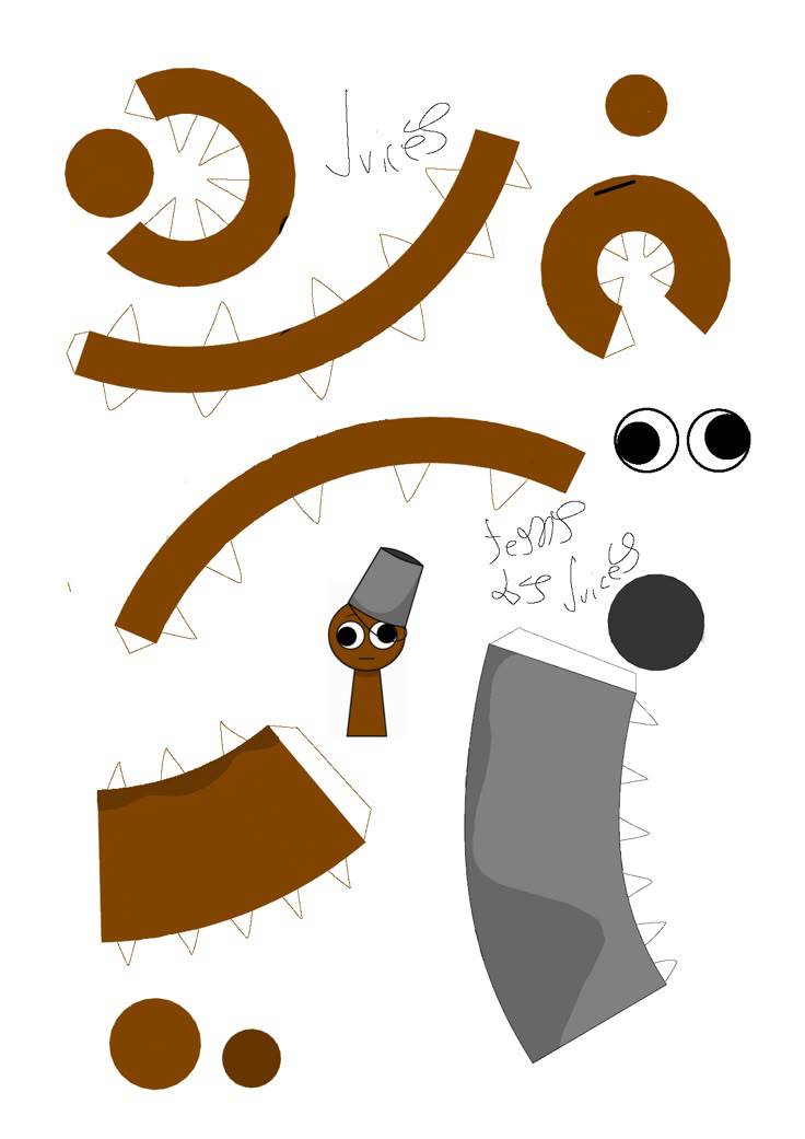 Brud Color Pages Brud papercraft by alonsito2005 on DeviantArt