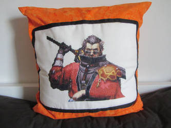 FFX Auron Cross Stitch Pillowcase