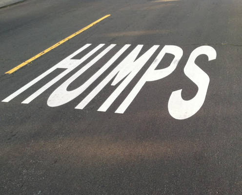 Speed humps sign no. 2