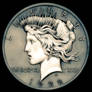 1922 Ghost Peace Dollar