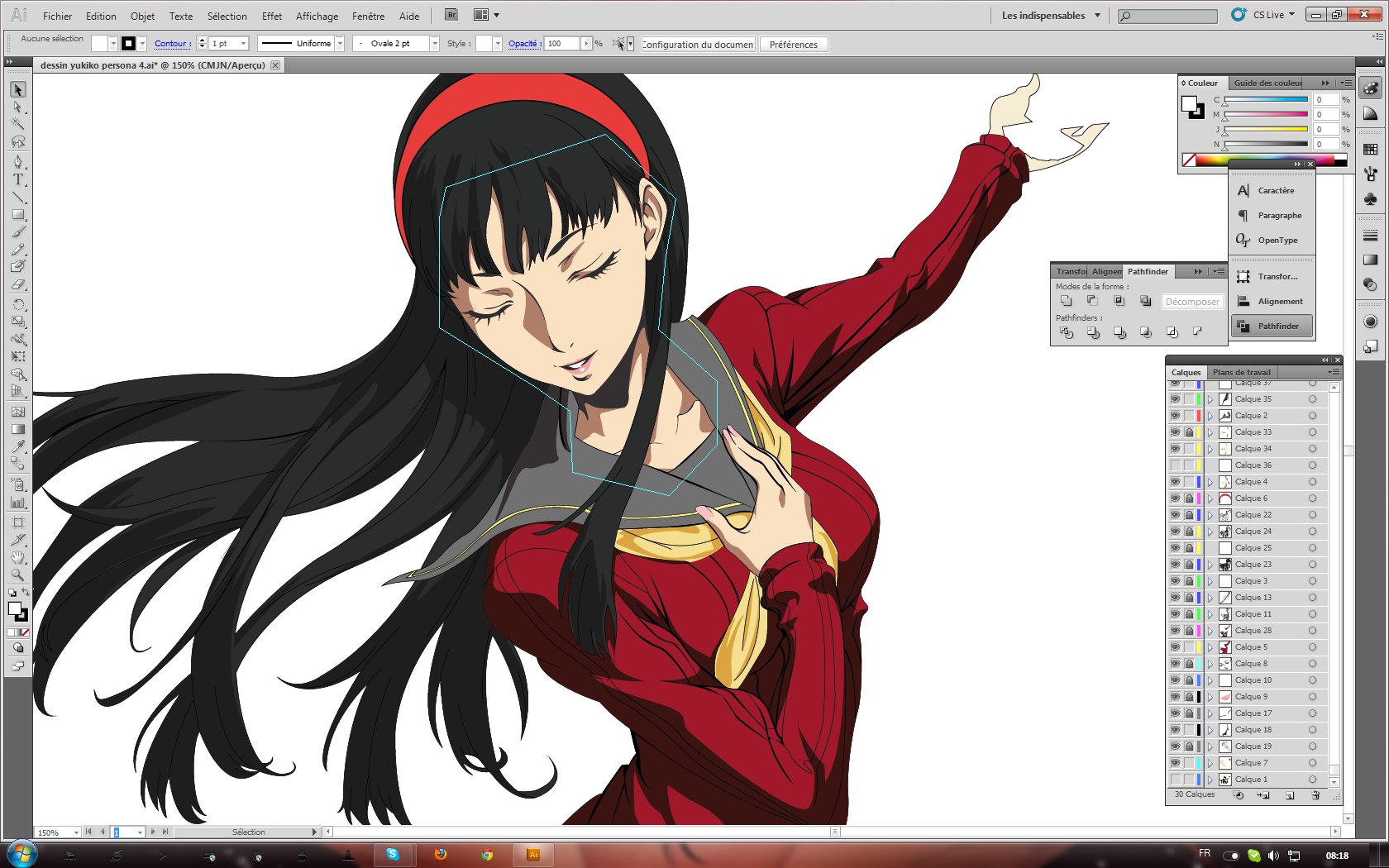 Yukiko Persona 4 Illustrator Work In Progress By Saenyanein On Deviantart Yukiko Persona 4 Illustrator Work In Progress By Saenyanein On Deviantart