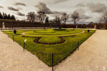 Schonbrunn Palace Garden part in Autumn