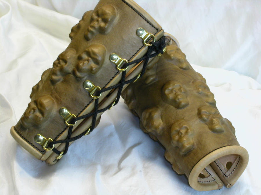 Stolen souls armor bracers 2 by GriffinLeather
