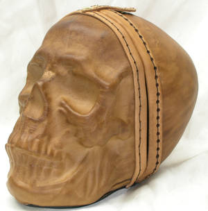 Full size leather skull 1