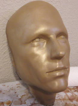 Brass cold cast android face
