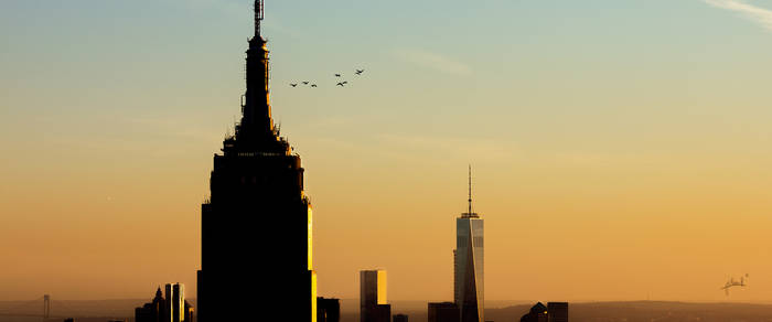 Sunset over Manhattan