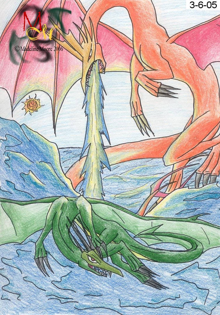 Dragon Fight by Elite-Invader-Zen on DeviantArt