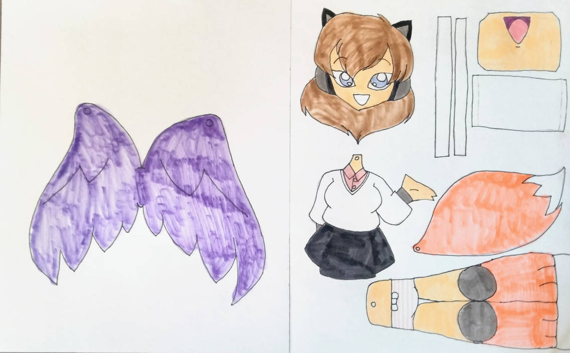 AniRonpa Wasu Art Style Paper Puppet Template by Crowe1978 on DeviantArt