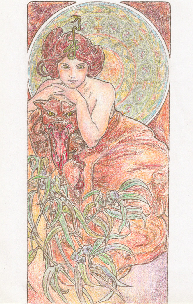 Mucha: Emerald