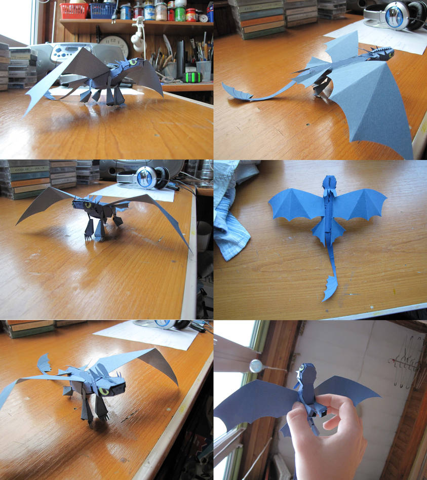 Paper Toothless by RayCycha on DeviantArt