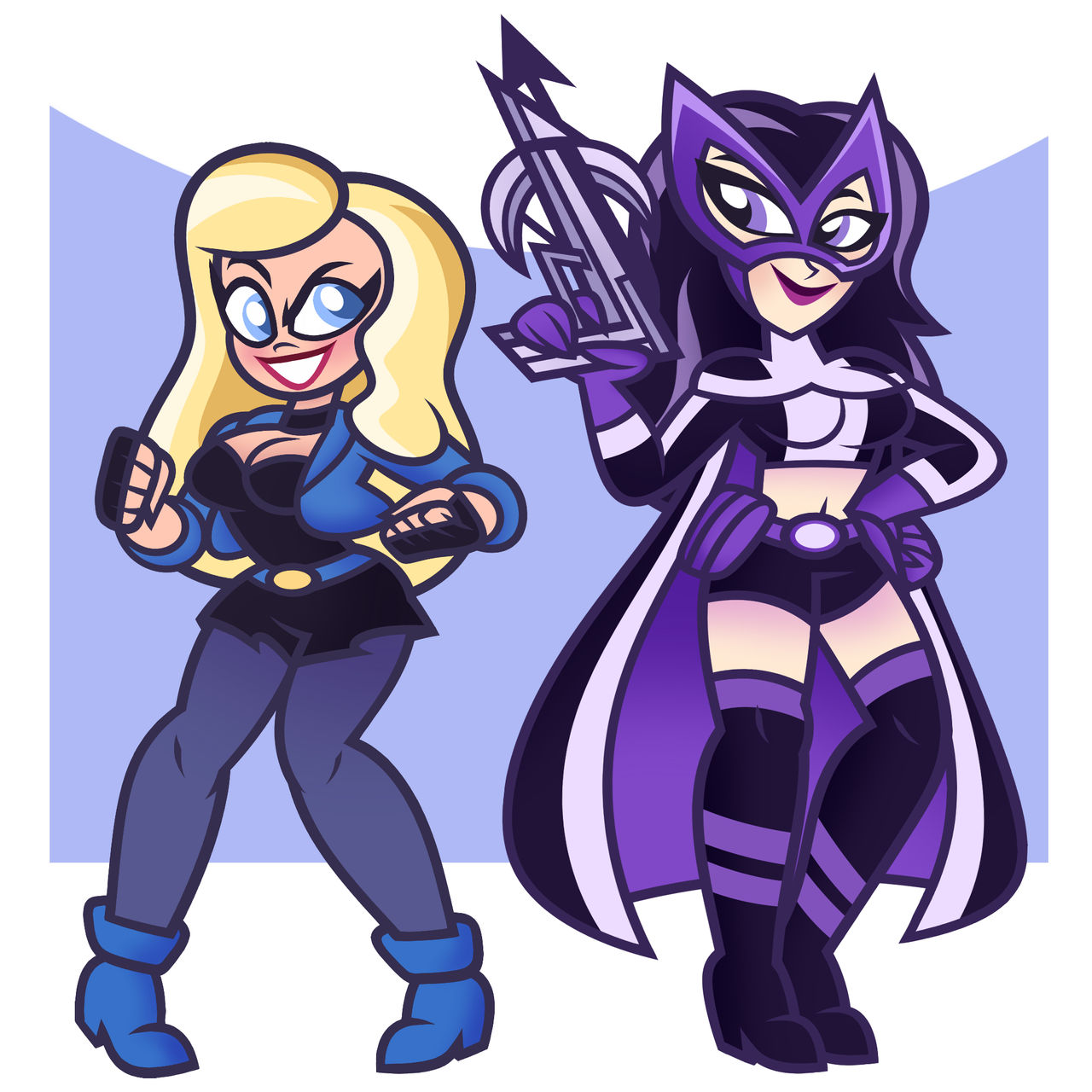 Comm: Black Canary and Huntress by Frederick-Art on DeviantArt