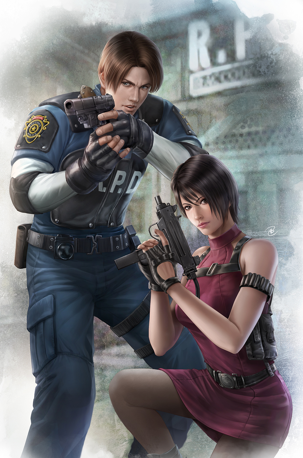 asukadatto — RESIDENT EVIL — LEON & ADA Resident Evil 2