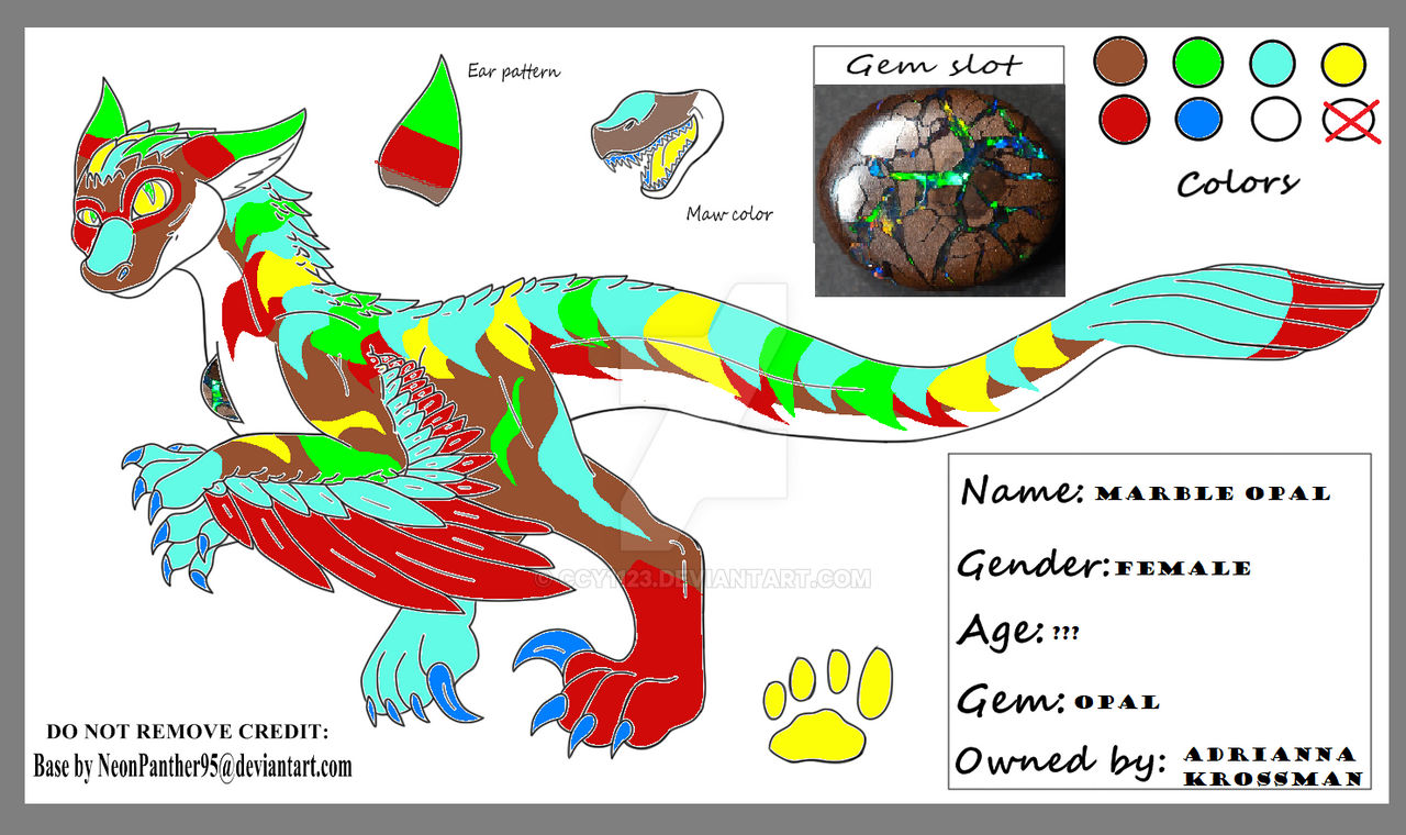 Free To Use Gem Raptor Base By Neonpanther95-dcoh by ccy1123 on DeviantArt