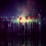 Lonely Rain by BaxiaArt