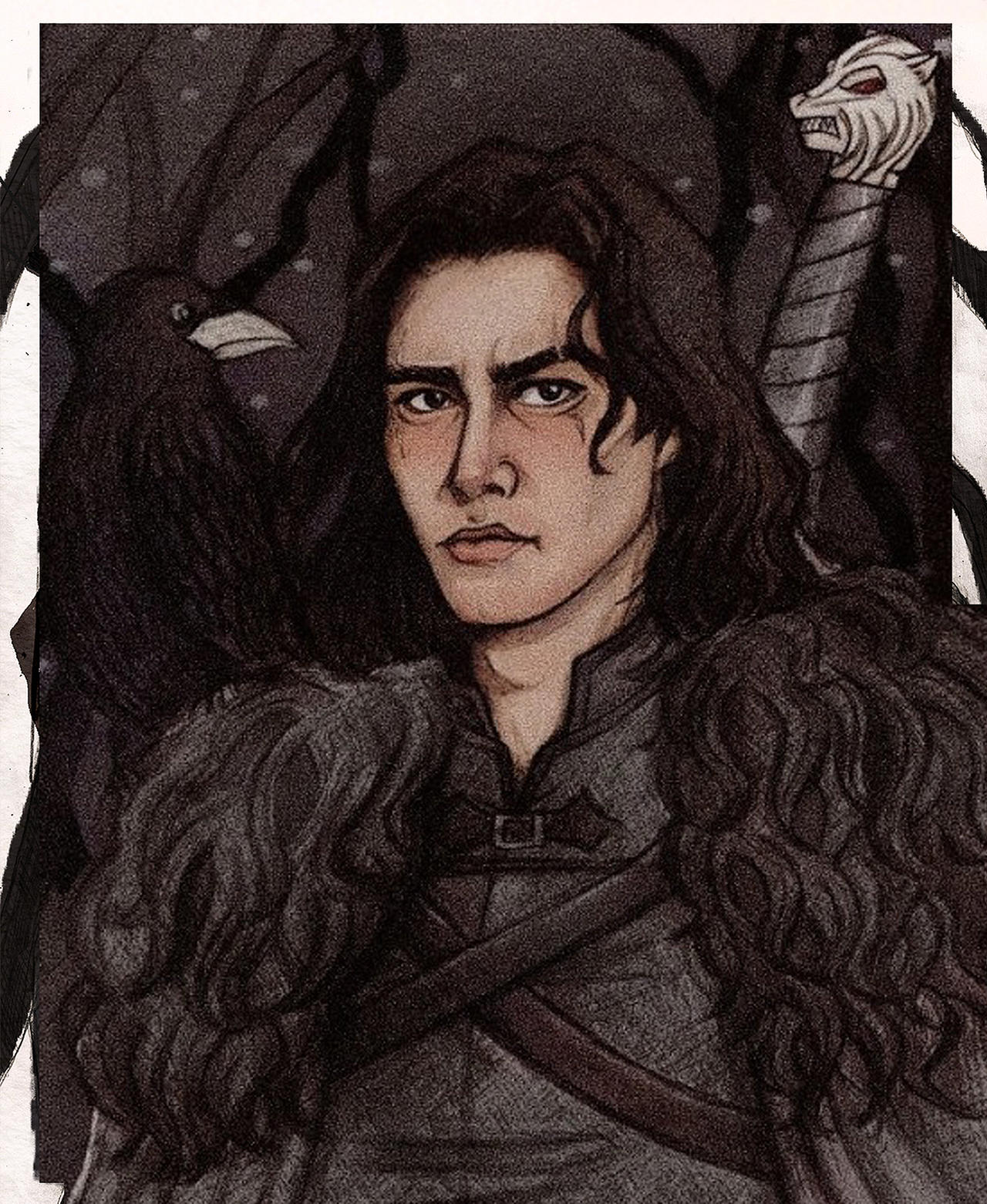Book Jon Snow by elenyaart on DeviantArt