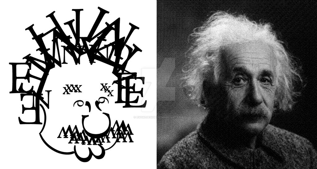 Typographic Einstein