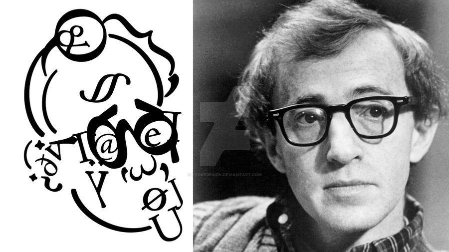 typographic Woody Allen