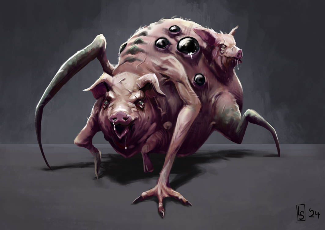 Pig Creature by efrein-pickman on DeviantArt