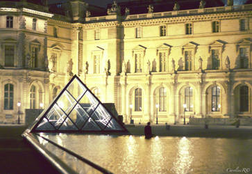 Louvre by night