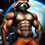 Muscle hunk rocket raccoon 4