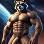 Muscle hunk rocket raccoon 8