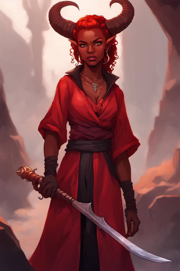 Female Dark Tiefling Red Robe Red Hair By Forsaken1171 On DeviantArt female-dark-tiefling-red-robe-red-hair-by-forsaken1171-on-deviantart