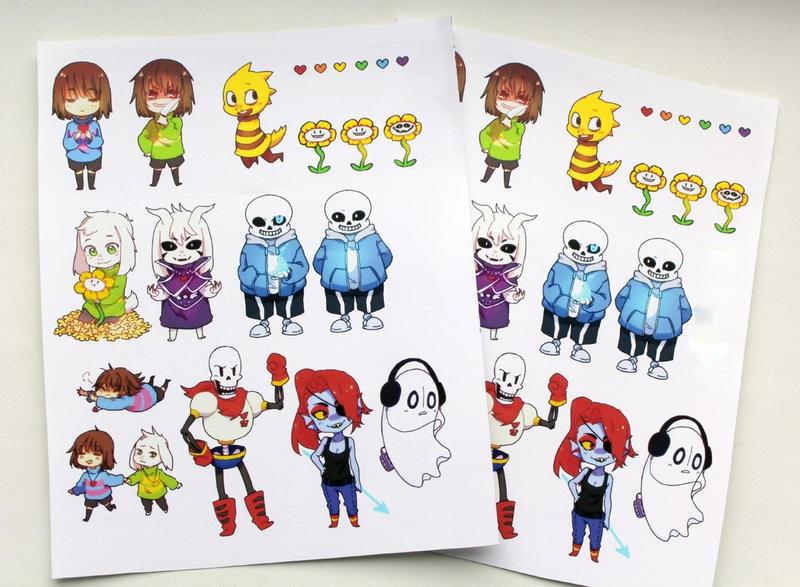 undertale stickers by Akerohoshi on DeviantArt