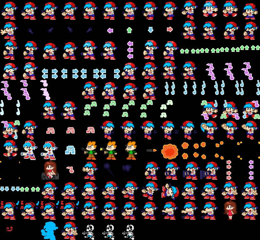 Pixel Bf Fnf Sprite Sheet | Images and Photos finder