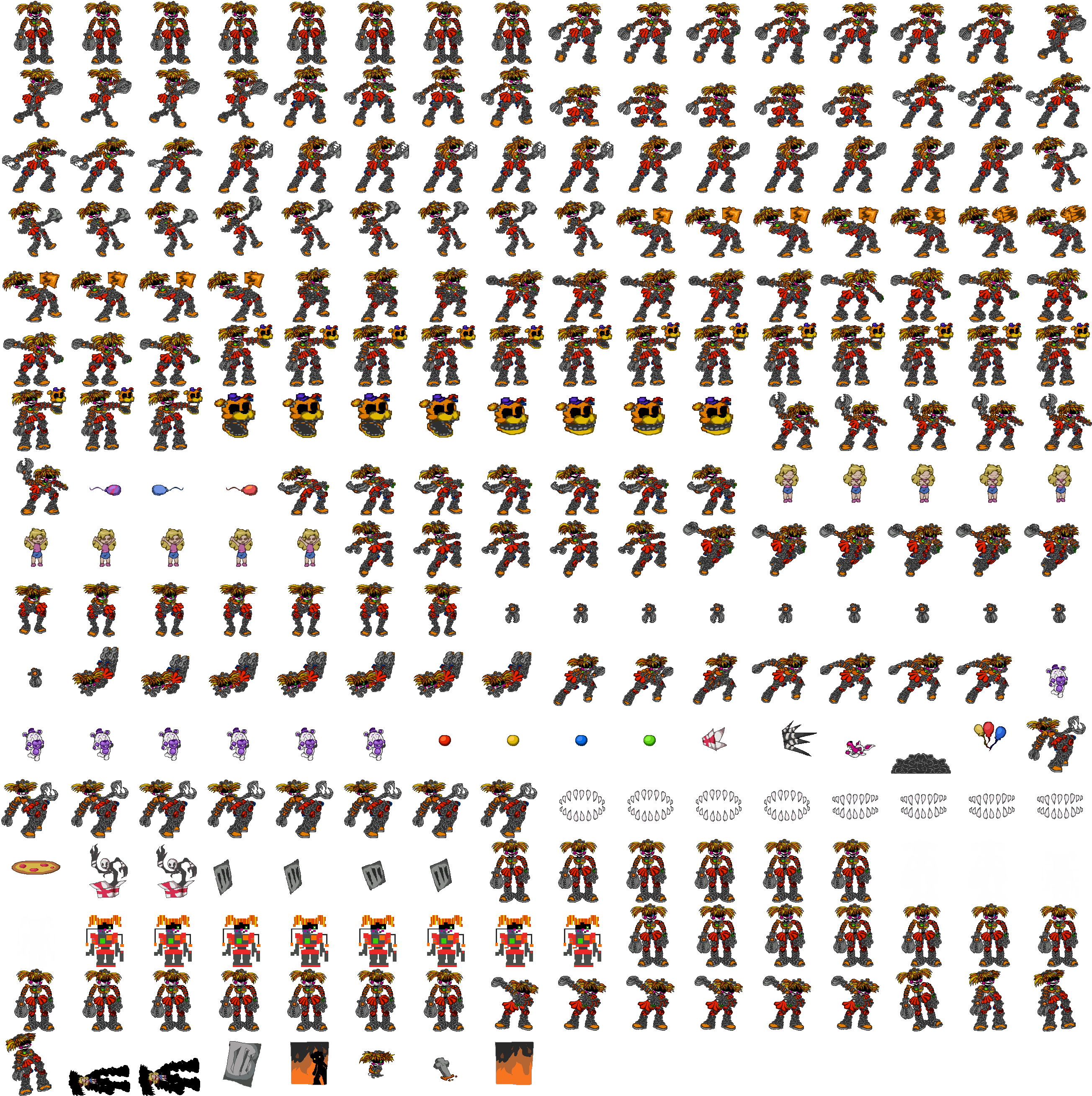 Parapps The Rapper Sprite Scrap baby sprite sheet by JJ06062006 on DeviantArt