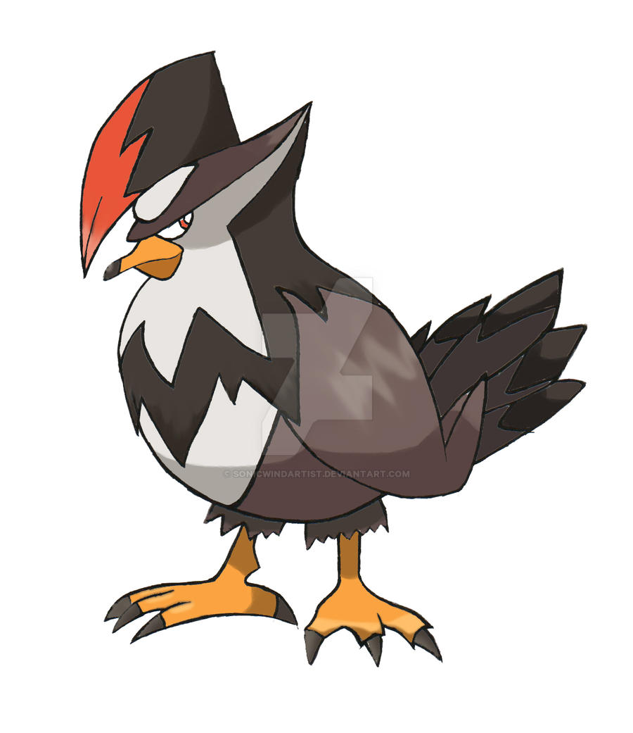 Pokemon Rapter Staraptor Coloured by sonicwindartist on DeviantArt