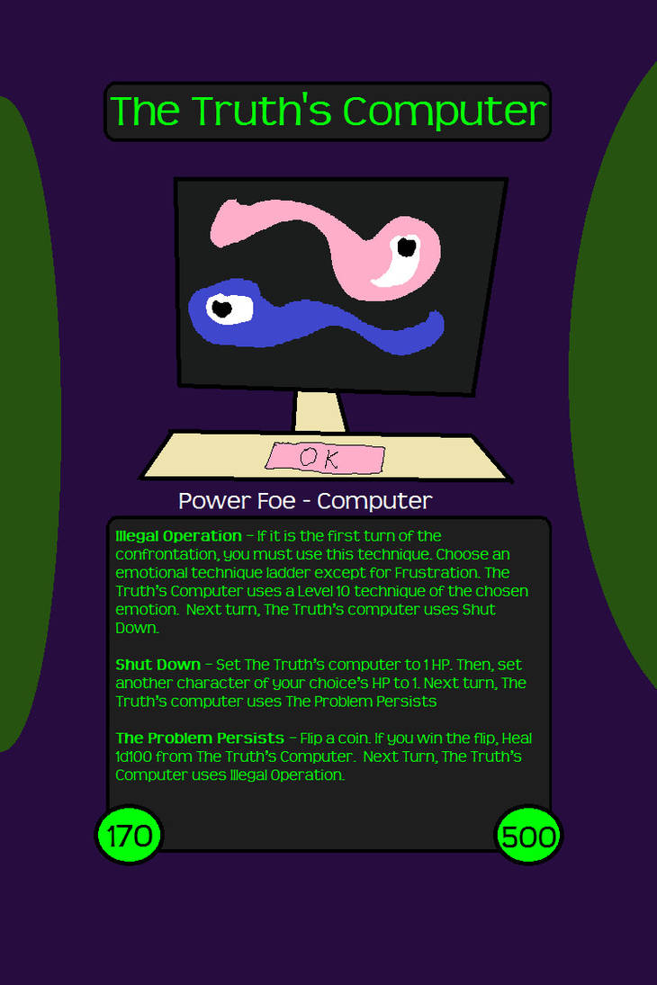 The Truths Computer by worldwhilecomics on DeviantArt