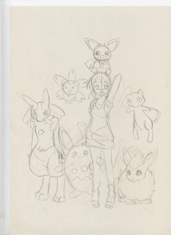 My Pokemon Team By Sherukku On Deviantart