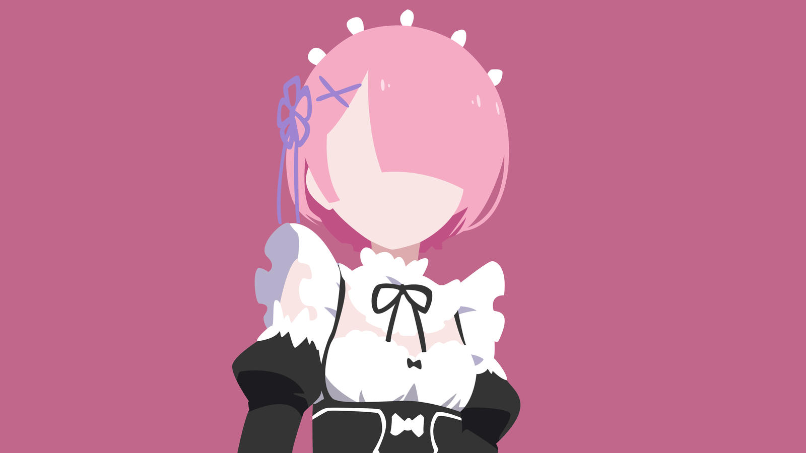 Minimalist Wallpaper Ram Re Zero By Mrtapoz Kun On Deviantart