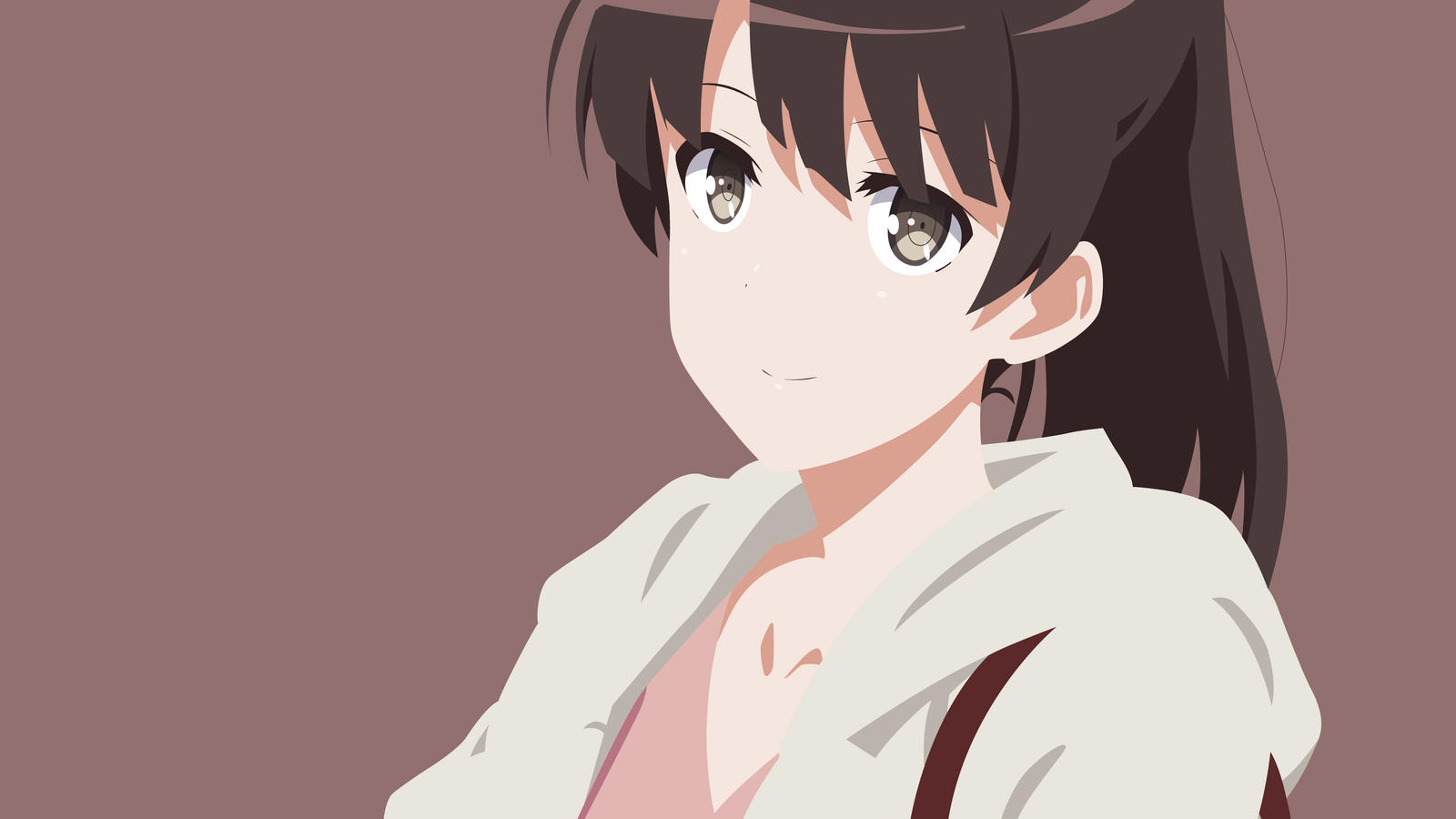 Minimalist Wallpaper - Megumi Kato by MrTapoz-kun on DeviantArt