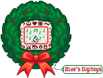 Pixel Pet December - Wreath by beblue